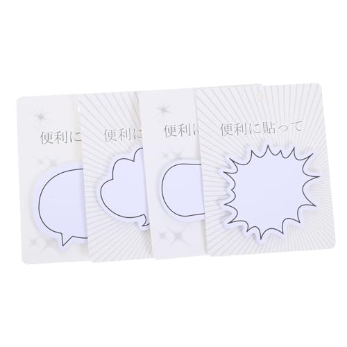 Tofficu 4 Sätze Kreative Haftnotizen mit Form Selbstklebende Memo Pads für Büro Zuhause Starke Haftung Praktische Notizzettel für Schnelle Notizen und Effiziente Organisation von Tofficu