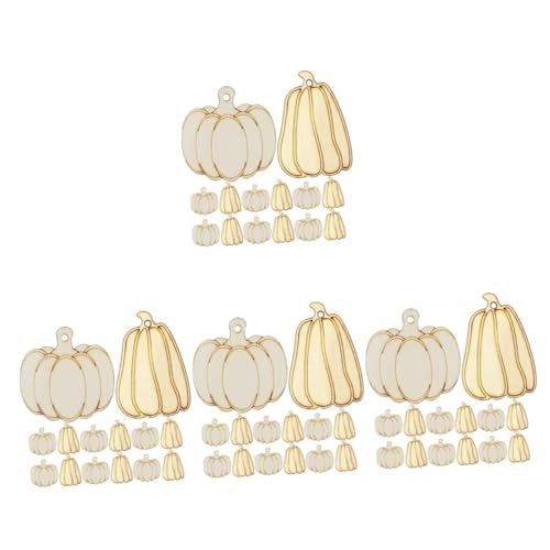 Tofficu 4 Sätze Kürbis-chips Ausgeschnitten Herbstdeko Kürbisse Kürbis- Plüsch Halloween Halloween Assecoires Holzspäne Für Diy Unfertige Holzscheiben Hölzern 50 Stück * 4 von Tofficu