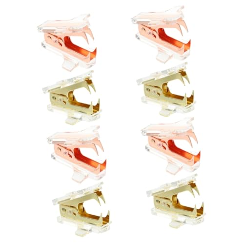 Tofficu 4 Sätze Mini Heftklammern Entferner Multifunktionales Büro Zubehör Tragbarer Klammerzieher Für Entfernen Büro Und Schule Roségold 2 Stücke * 4 von Tofficu