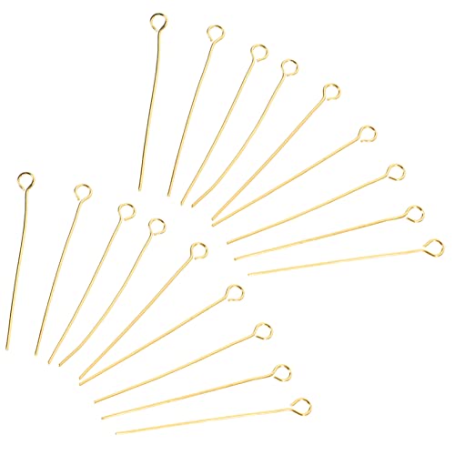 Tofficu 4 Sätze Ohrringteile Rostfrei Schmuckhaken Reiz Für Nähnadeln Stifte Bausätze Machen Herstellung Ohrnadeln Charme Brief Ergebnisse Augenhaken Diy-pin Golden 100 Stück * 4 von Tofficu