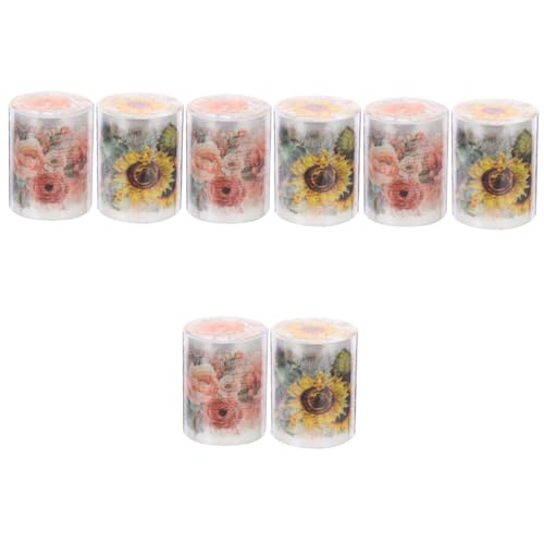Tofficu 4 Sätze Pet Washi Tape Für Scrapbooking Pflanzenmuster Dekoratives Klebeband Für Journaling Und Diy Basteln Pro Für Kalender Planer Und Projekte 2 Rollen * 4 von Tofficu