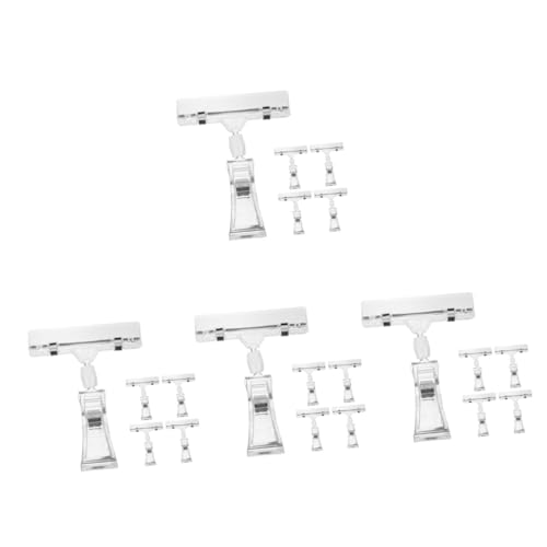 Tofficu 4 Sätze Pinnwand Etikettenordner Schilderhalter Clip Etikettenhalter Waren Einzelhandel Schule Schilder Display Clips Schilder Clips Für Displays Aufsteckbare 5 Stücke * 4 von Tofficu