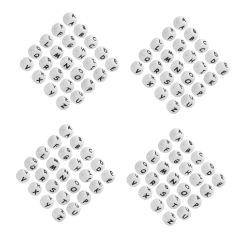 Tofficu 4 Sätze Silikon-alphabet-perlen Klein Briefe Verschiedene Perlen Halskette Machen Vorräte Basteln Perlenbuchstaben Buchstaben Perlen Für Farbig Kieselgel Weiß 26 Stücke * 4 Tofficu 4 Sätze Silikon-alphabet-perlen Klein Briefe Verschiedene Perlen Halskette Machen Vorräte Basteln Perlenbuchstaben Buchstaben Perlen Für Farbig Kieselgel Weiß 26 Stücke * 4 von Tofficu