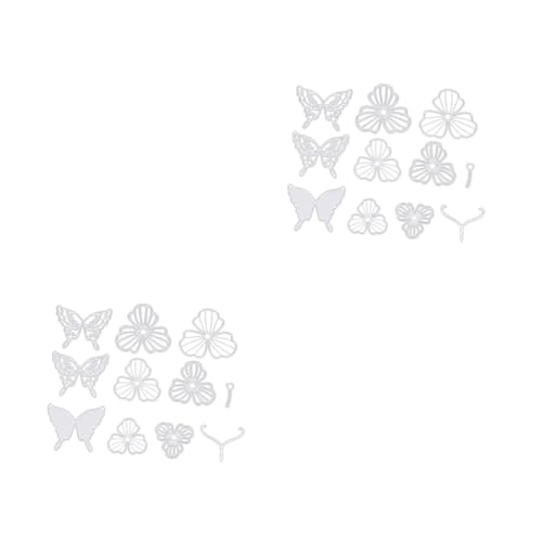 Tofficu 4 Sätze Stanzform Stanze gestanzt Stanzteile für die Kartenherstellung Sammelalbum Schneiden schablonen DIY Handwerk sterben Kartenherstellung stirbt Kohlenstoffstahl Silber von Tofficu