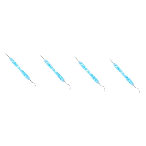 Tofficu 4 Sätze Unkrautmesser Zubehör Vinyl für Schaber Cutter gravurwerkzeug handwerkzeug Beschriftungswerkzeuge grundlegendes Unkrautwerkzeug Vinyl-Beschriftungswerkzeug Metall Sky-blue von Tofficu