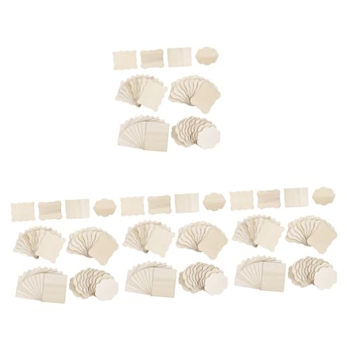 Tofficu 4 Sätze Unregelmäßige Holzspäne Holzdeko Holzplatten Holzhandwerk Zubehör Holzrohlinge Holzornament Untersetzer Bretter Für Holz Kreis Holzscheiben Basteln Beige 40 Stück * 4 von Tofficu