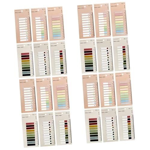 Tofficu 4 Stück 6 Haftnotizen-Set klebrige Trennstreifen Schulbuch Registerkarten büroartikel büromaterial schulzubehör Multifunktions-Klebestreifen selbstklebende Klebefahnen das Haustier Tofficu 4 Stück 6 Haftnotizen-Set klebrige Trennstreifen Schulbuch Registerkarten büroartikel büromaterial schulzubehör Multifunktions-Klebestreifen selbstklebende Klebefahnen das Haustier von Tofficu