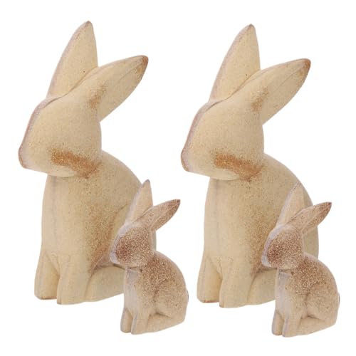 Tofficu 4 Stück Diy Holzfigur Kaninchen Dekoration Unvollendete Holz Hasen Figuren für Bastelarbeiten Tischdeko Handgemachte Tierfiguren für Besondere Anlässe Tofficu 4 Stück Diy Holzfigur Kaninchen Dekoration Unvollendete Holz Hasen Figuren für Bastelarbeiten Tischdeko Handgemachte Tierfiguren für Besondere Anlässe von Tofficu