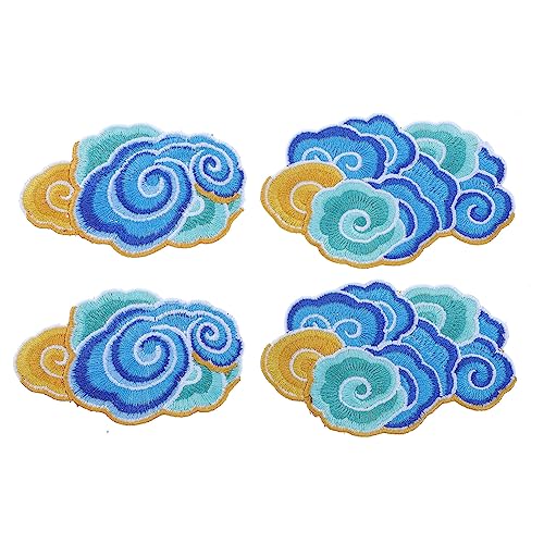Tofficu 4 Stück Diy Stickerei Wolken Patches Bunte Applikationen für Kleidung zum Aufnähen oder Reparieren Zufälliger Stil für Jeans Taschen und Bastelprojekte Tofficu 4 Stück Diy Stickerei Wolken Patches Bunte Applikationen für Kleidung zum Aufnähen oder Reparieren Zufälliger Stil für Jeans Taschen und Bastelprojekte von Tofficu