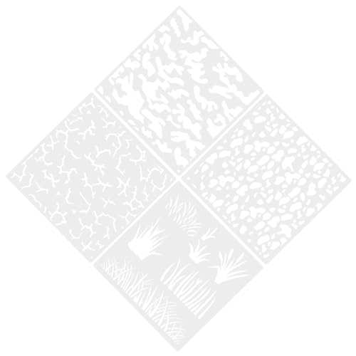 Tofficu 4 Stück Malerei Schablonen Wiederverwendbare Muster Vorlagen für Diy Projekte Möbel und Wände für Wandkunst und Bastelarbeiten Tofficu 4 Stück Malerei Schablonen Wiederverwendbare Muster Vorlagen für Diy Projekte Möbel und Wände für Wandkunst und Bastelarbeiten von Tofficu