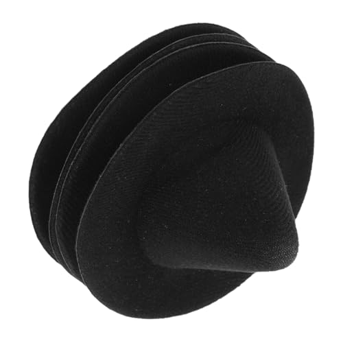Tofficu 4 Stück Mini Hexenhüte Schwarz für DIY Halloween Basteln Puppenhaus Dekoration Winzige Zaubererhüte für Flaschenverschluss Vielseitige Party Herbstdeko von Tofficu