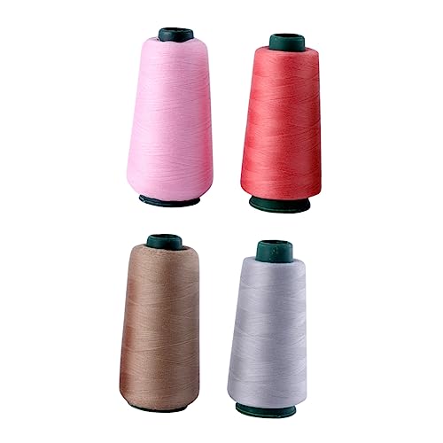 Tofficu 4 Stück Pagoda Line 402 Hochgeschwindigkeits Polyester Stickgarn Für Nähmaschinen Bunter Quiltstoff Maschinenstickerei Quiltgarn Polyestergarn Nähgarn von Tofficu