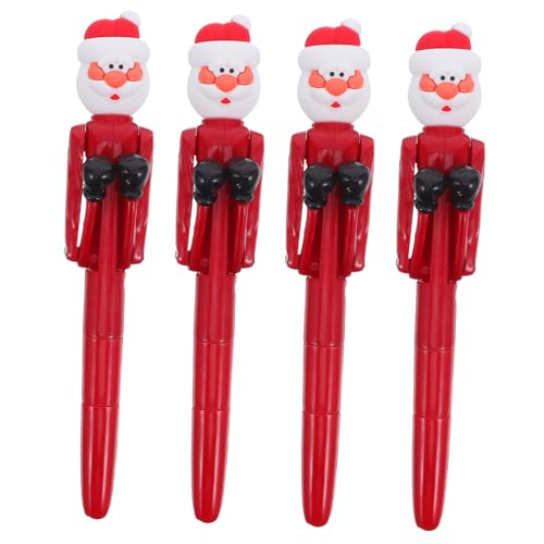 Tofficu 4 Stück Santa Claus Boxing Kugelschreiber Lustiger Weihnachts-stift mit Weihnachtsmann-design Partyartikel für Büro Schule und Kreative Feiertagsgeschenke Tofficu 4 Stück Santa Claus Boxing Kugelschreiber Lustiger Weihnachts-stift mit Weihnachtsmann-design Partyartikel für Büro Schule und Kreative Feiertagsgeschenke von Tofficu