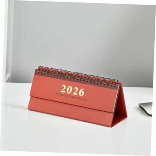 Tofficu 4 Stück Schreibtischkalender Staffelei Kalender 2026 Mini -täglicher Kalender Stehender Monatlicher Beschichtetes Papier von Tofficu