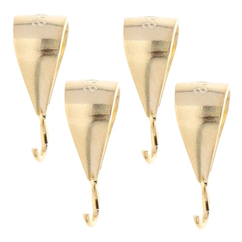 Tofficu 4 Stück Sterling Silber Anhänger Klemmöse Robuster Schmuckverbinder mit Modernem Design Sicherer Verschluss für DIY Ohrringe Halsketten und Anhänger Vielseitig Einsetzbar Tofficu 4 Stück Sterling Silber Anhänger Klemmöse Robuster Schmuckverbinder mit Modernem Design Sicherer Verschluss für DIY Ohrringe Halsketten und Anhänger Vielseitig Einsetzbar von Tofficu