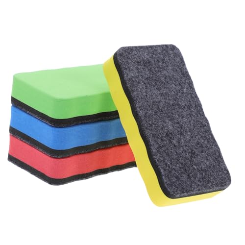 Tofficu 4 Stück Tafel Und Whiteboard Reinigungstücher Radiergummis Magnetisches Reinigungstuch Trocken Abwischbares Tuch Radiergummi Für Trocken Abwischbare Tafeln Kleine von Tofficu