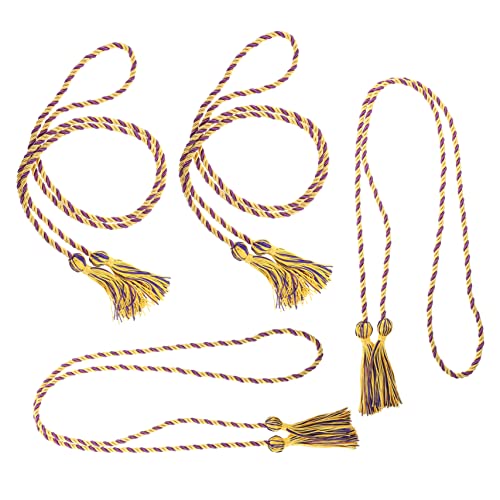Tofficu 4 Stück Teiliges Abschluss Ehrenseil Polyester Geflochtene Quasten Gold und Lila Dekoration für Bachelor Absolventen für Abschlussfeier Fotos und Partys Tofficu 4 Stück Teiliges Abschluss Ehrenseil Polyester Geflochtene Quasten Gold und Lila Dekoration für Bachelor Absolventen für Abschlussfeier Fotos und Partys von Tofficu