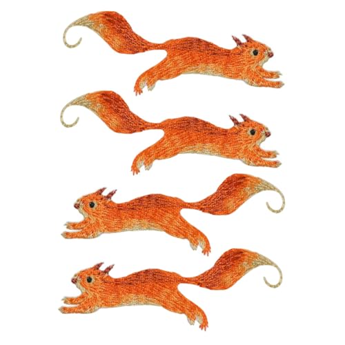Tofficu 4 Stück Teiliges Eichhörnchen Stickerei Patches zum Aufnähen Langlebige DIY Applikationen für Kleidung Taschen Hüte Reparatur und Dekoration Hautfreundlich Einfach Anzubringen Tofficu 4 Stück Teiliges Eichhörnchen Stickerei Patches zum Aufnähen Langlebige DIY Applikationen für Kleidung Taschen Hüte Reparatur und Dekoration Hautfreundlich Einfach Anzubringen von Tofficu