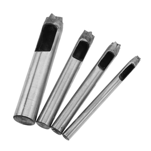 Tofficu 4 Stück Teiliges Lederlochstanzer Set mit Verschiedenen Lochformen Robustes Stahlwerkzeug für Diy Projekte an Ledergürteln und Stoffen für Bastelarbeiten Tofficu 4 Stück Teiliges Lederlochstanzer Set mit Verschiedenen Lochformen Robustes Stahlwerkzeug für Diy Projekte an Ledergürteln und Stoffen für Bastelarbeiten von Tofficu