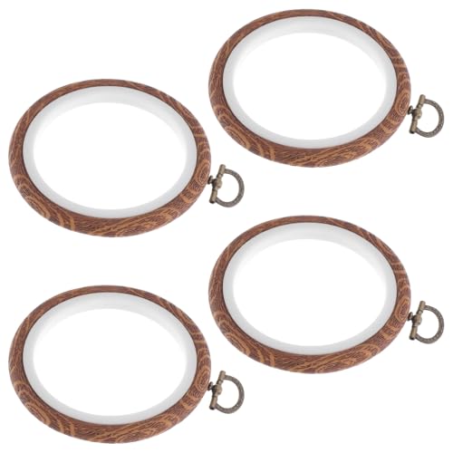 Tofficu 4 Stück Teiliges Runde Mini-stickrahmen aus Leichtem Strapazierfähigem Kunststoff Stabiler Stickring für Präzises Sticken Vielseitig für Kreuzstich Nähen und Display Tofficu 4 Stück Teiliges Runde Mini-stickrahmen aus Leichtem Strapazierfähigem Kunststoff Stabiler Stickring für Präzises Sticken Vielseitig für Kreuzstich Nähen und Display von Tofficu