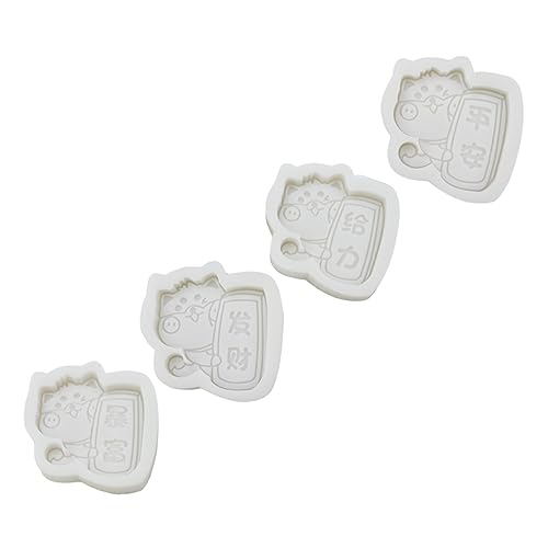Tofficu 4 Stück Teiliges Silikon DIY Formset Shiba Inu Flexible Epoxidharz und Kuchenform Leicht zu Reinigen und Tragbar für Handwerksprojekte Backen und Dekoration zu Hause Geschäft von Tofficu