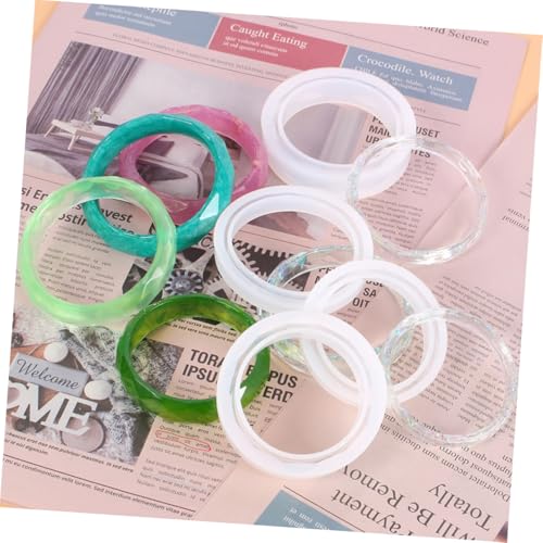 Tofficu 4 Stück Teiliges Silikonarmband Gießform für DIY Armbänder und Taschenanhänger Langlebiges Einfach zu Reinigendes Material Vielseitig für Epoxidharz Trockenblumen und Glitzer Tofficu 4 Stück Teiliges Silikonarmband Gießform für DIY Armbänder und Taschenanhänger Langlebiges Einfach zu Reinigendes Material Vielseitig für Epoxidharz Trockenblumen und Glitzer von Tofficu