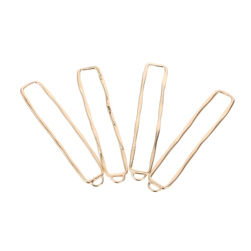 Tofficu 4 Stück Teiliges Vergoldete Rechteckige Hohle Bezel Anhängerrahmen Langlebig Glänzend für Diy Schmuckherstellung für Halsketten Ohrringe Kreative Bastelprojekte Tofficu 4 Stück Teiliges Vergoldete Rechteckige Hohle Bezel Anhängerrahmen Langlebig Glänzend für Diy Schmuckherstellung für Halsketten Ohrringe Kreative Bastelprojekte von Tofficu