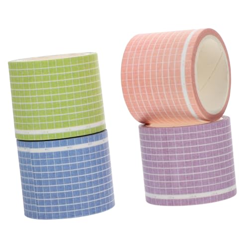 Tofficu 4 Stück Teiliges Washi Klebeband Kariert Dekoratives Papier Tape für DIY Tagebuch Planer und Scrapbooking Ablösbar ohne Rückstände Farblich Sortiert Premium Washi Zufällige Farbe Tofficu 4 Stück Teiliges Washi Klebeband Kariert Dekoratives Papier Tape für DIY Tagebuch Planer und Scrapbooking Ablösbar ohne Rückstände Farblich Sortiert Premium Washi Zufällige Farbe von Tofficu