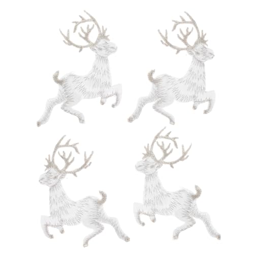 Tofficu 4 Stück Weihnachtsaufnäher Reh Stickerei Patches Festliche DIY Applikationen für Kleidung und Dekoration Langlebige Detailreiche Stoffaufnäher für Weihnachtskostüme und Geschenke Tofficu 4 Stück Weihnachtsaufnäher Reh Stickerei Patches Festliche DIY Applikationen für Kleidung und Dekoration Langlebige Detailreiche Stoffaufnäher für Weihnachtskostüme und Geschenke von Tofficu