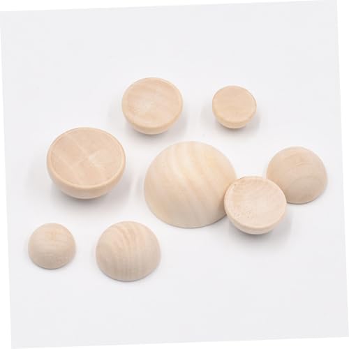 Tofficu 40 Stück Halbrunde Holzperlen Naturfarben DIY Holzkugeln zum Basteln Gravieren und Bemalen für Kreative Handwerksprojekte und Dekorationen Tofficu 40 Stück Halbrunde Holzperlen Naturfarben DIY Holzkugeln zum Basteln Gravieren und Bemalen für Kreative Handwerksprojekte und Dekorationen von Tofficu