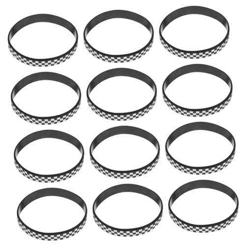 Tofficu 40 Stück Silikon Flaggenarmbänder Kariert Flexibel Komfortabel Fans Geburtstags Party Zubehör Tofficu 40 Stück Silikon Flaggenarmbänder Kariert Flexibel Komfortabel Fans Geburtstags Party Zubehör von Tofficu