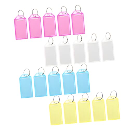 Tofficu 40 Stück Teiliges Bunte Schlüsselanhänger mit Beschriftbaren Etiketten Tragbare Schlüsselkennzeichnung für Gepäck Schlüssel Taschen Praktische Schlüsselbeschriftung und Tofficu 40 Stück Teiliges Bunte Schlüsselanhänger mit Beschriftbaren Etiketten Tragbare Schlüsselkennzeichnung für Gepäck Schlüssel Taschen Praktische Schlüsselbeschriftung und von Tofficu
