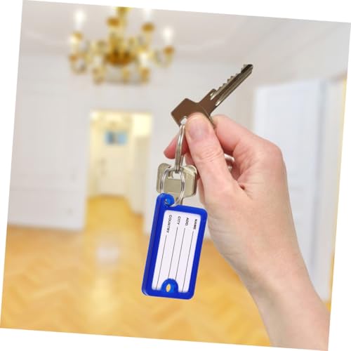 Tofficu 40 Stück Teiliges Buntes Schlüsselanhänger Beschriftbaren Etiketten und Schützendem Praktische Schlüsselbeschriftung für Koffer Gepäckzubehör Farblich Sortiert Rot Gelb Blau Grün Tofficu 40 Stück Teiliges Buntes Schlüsselanhänger Beschriftbaren Etiketten und Schützendem Praktische Schlüsselbeschriftung für Koffer Gepäckzubehör Farblich Sortiert Rot Gelb Blau Grün von Tofficu