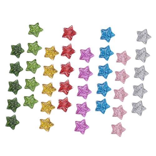 Tofficu 40 Stück Teiliges DIY Stern Bastelperlen ohne Glitzernd Farbig Langlebig Handgefertigte Schmuckzubehör für Kindergeburtstag Mitgebsel und Kreative Handarbeiten von Tofficu