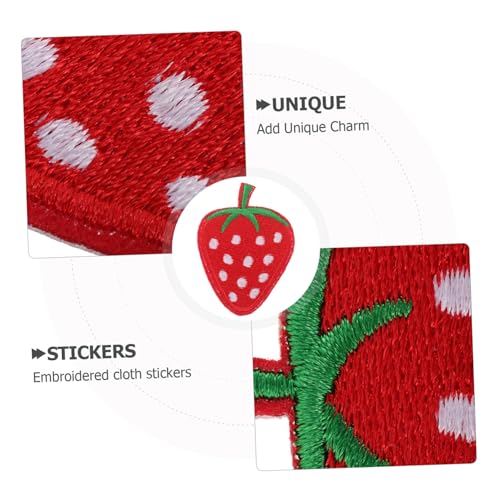 Tofficu 40 Stück Teiliges Erdbeer Bügelbilder Aufnäher Rote Gestickte Fruchtapplikationen zum Aufbügeln und Aufnähen Langlebig für DIY Kleidung Taschen Hüte Jeans und Schuhe Tofficu 40 Stück Teiliges Erdbeer Bügelbilder Aufnäher Rote Gestickte Fruchtapplikationen zum Aufbügeln und Aufnähen Langlebig für DIY Kleidung Taschen Hüte Jeans und Schuhe von Tofficu