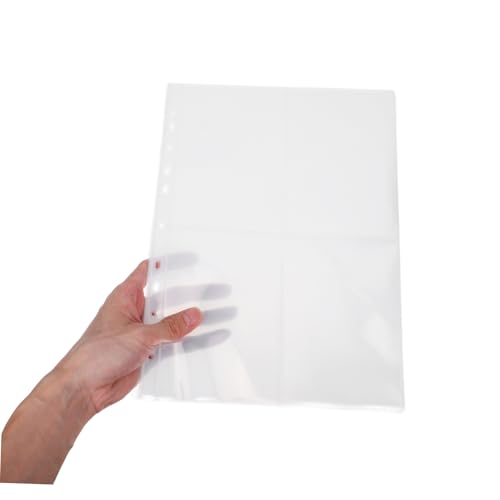 Tofficu 40 Stück Teiliges Fotoseiten Schutzhüllen Transparente Lose Einsteckhüllen aus Kunststoff für Fotoalben Sammelalbum Nachfüllseiten für Fotos und Fotokarten von Tofficu