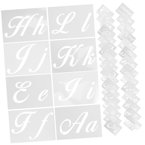Tofficu 40 Stück Teiliges Wiederverwendbares Alphabet Schablonen aus Robustem Kunststoff Große Buchstaben und Zahlenschablonen für DIY Malerei Spray Paint Glatte Oberfläche Einfach zu Tofficu 40 Stück Teiliges Wiederverwendbares Alphabet Schablonen aus Robustem Kunststoff Große Buchstaben und Zahlenschablonen für DIY Malerei Spray Paint Glatte Oberfläche Einfach zu von Tofficu