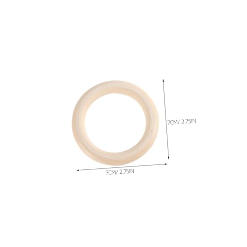 Tofficu 40 Stück Unlackierte Holzringe für Makramee und Häkelarbeiten Unfertige Natürliche Holzkreise für DIY Schmuckherstellung und Bastelbedarf Tofficu 40 Stück Unlackierte Holzringe für Makramee und Häkelarbeiten Unfertige Natürliche Holzkreise für DIY Schmuckherstellung und Bastelbedarf von Tofficu
