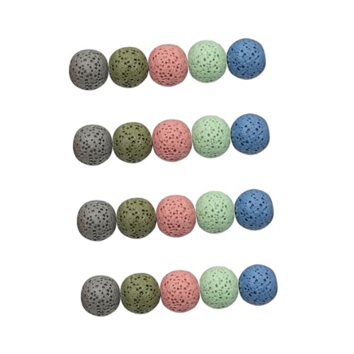 Tofficu 40 Stück Vulkanische Spacer Perlen Bunte Lose Perlen für Schmuckherstellung DIY Armbänder und Kreative Projekte Glatte Oberfläche für Bastelprojekte Tofficu 40 Stück Vulkanische Spacer Perlen Bunte Lose Perlen für Schmuckherstellung DIY Armbänder und Kreative Projekte Glatte Oberfläche für Bastelprojekte von Tofficu