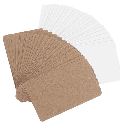 Tofficu 400 Stück Blanko Kraftkarten für DIY Projekte Leere Postkarten Kraftpapier und Weißem Karton für Hochzeitskarten Graffiti und Aquarellkunst Tofficu 400 Stück Blanko Kraftkarten für DIY Projekte Leere Postkarten Kraftpapier und Weißem Karton für Hochzeitskarten Graffiti und Aquarellkunst von Tofficu