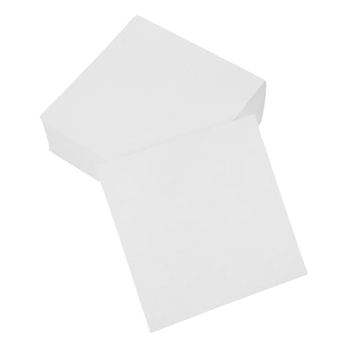 Tofficu 400 Stück Blanko Notizzettel ohne Klebstoff Quadratische Notizblöcke für Büro Studium Haushalt Reißfestes Papier Einfach Ablösbar für Organisierte Notizen und Listen von Tofficu