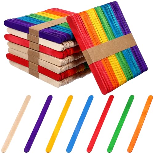Tofficu 400 Stück Holz Eisstäbchen für Diy Projekte Naturholz und Bunte Varianten für Kreative Bastelarbeiten Schulprojekte und Kinderaktivitäten Tofficu 400 Stück Holz Eisstäbchen für Diy Projekte Naturholz und Bunte Varianten für Kreative Bastelarbeiten Schulprojekte und Kinderaktivitäten von Tofficu
