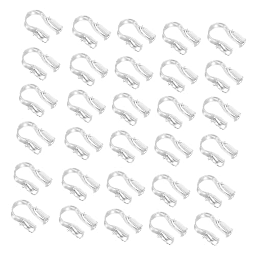 Tofficu 400 Stück U förmige Wire Guardians Drahtschutz Schmuckzubehör für Ohrringe Armband Halskette Stabiles Positionieren Professioneller Schutz für DIY Schmuckherstellung von Tofficu