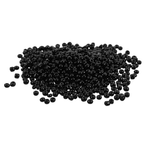 Tofficu 4000 STÜCKE Glasperlen Schwarz Runde Bastelperlen für DIY Schmuckherstellung Armbänder Halsketten Kreative Handwerksperlen zum Auffädeln und Dekorieren Tofficu 4000 STÜCKE Glasperlen Schwarz Runde Bastelperlen für DIY Schmuckherstellung Armbänder Halsketten Kreative Handwerksperlen zum Auffädeln und Dekorieren von Tofficu