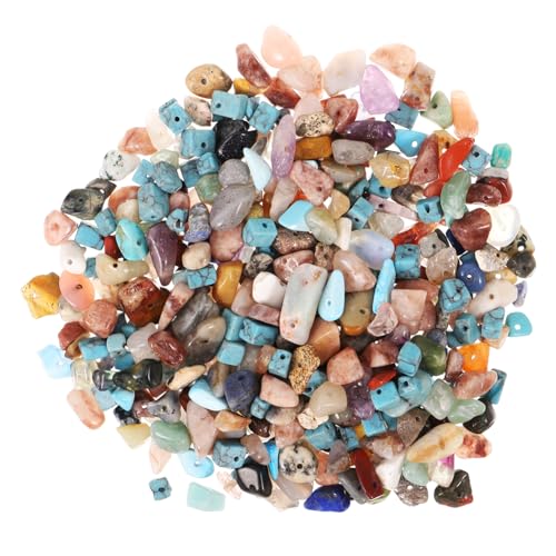 Tofficu 400Stücke Natursteinperlen Unregelmäßige DIY Schmuckperlen für Armbänder und Langlebige Bastelperlen zur Schmuckherstellung Bunten Farben Tofficu 400Stücke Natursteinperlen Unregelmäßige DIY Schmuckperlen für Armbänder und Langlebige Bastelperlen zur Schmuckherstellung Bunten Farben von Tofficu