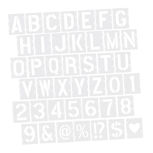 Tofficu 42 Stück Teiliges Buchstaben schablonen Wiederverwendbare Alphabet Zahlenschablonen mit Interlock design Große Schablonen für DIY Handwerk Malen Holz Wand Stoff Schilder Tofficu 42 Stück Teiliges Buchstaben schablonen Wiederverwendbare Alphabet Zahlenschablonen mit Interlock design Große Schablonen für DIY Handwerk Malen Holz Wand Stoff Schilder von Tofficu