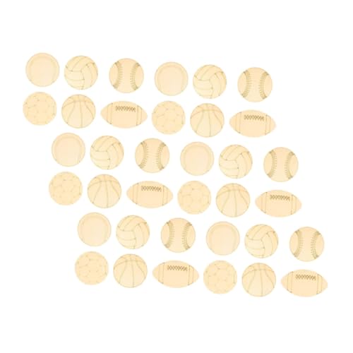 Tofficu 42 Stück Teiliges DIY Set Glatten Unlackierten Holz Ausschnitten Vielseitige Holzchips für Kreative Graffiti Malerei und Partydekoration für Bastelprojekte und Gestaltung Tofficu 42 Stück Teiliges DIY Set Glatten Unlackierten Holz Ausschnitten Vielseitige Holzchips für Kreative Graffiti Malerei und Partydekoration für Bastelprojekte und Gestaltung von Tofficu