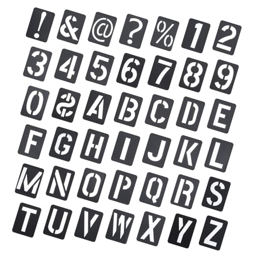 Tofficu 42 Stück Wiederverwendbare Buchstaben Schablonen Teiliges aus Langlebigem Vielseitige Malvorlagen für Acrylmalerei Basteln Scrapbooking und DIY Deko für Schulprojekte Tofficu 42 Stück Wiederverwendbare Buchstaben Schablonen Teiliges aus Langlebigem Vielseitige Malvorlagen für Acrylmalerei Basteln Scrapbooking und DIY Deko für Schulprojekte von Tofficu