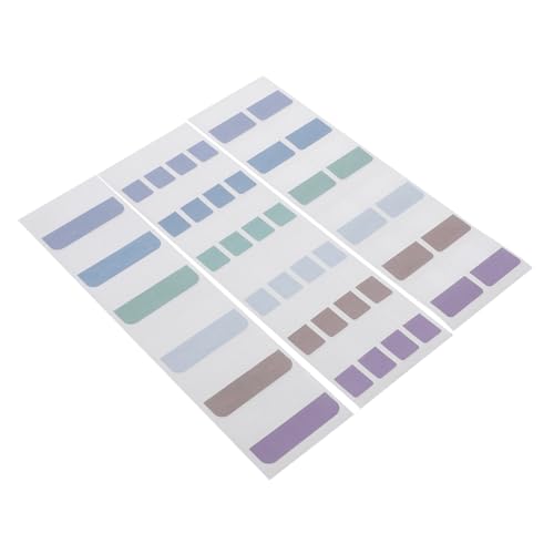 Tofficu 420 Stück Sticky Tabs Haftmarker für Notizen und Ordner für Büro Schule und Zuhause Praktische Seitenmarkierungen für Bessere Organisation von Tofficu