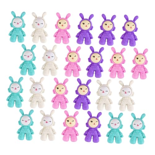 Tofficu 48 Stück Aerospace Rabbit Eraser Radiergummis Astronauten-radiergummi Radiergummi Astronautenhase Radiergummis in Hasenform Schöne Hasen-radiergummis Spielzeuggummi Tpr von Tofficu
